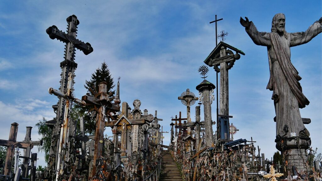 Visiting the incredible Hill of Crosses near Šiauliai in Lithuania